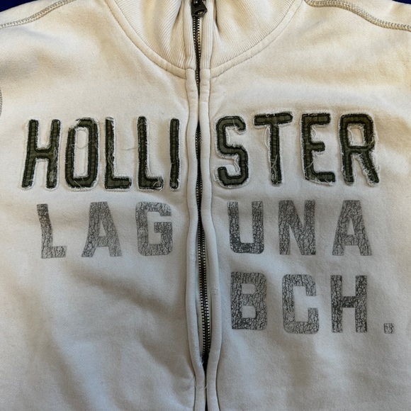 Hollister Cream Fleece-Lined Hoodie - Picture 2 of 3